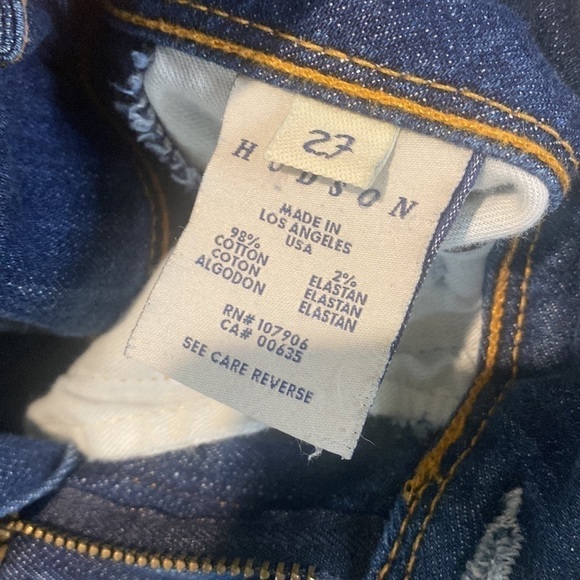 HUDSON Button Flap Flare Leg Jean - Picture 3 of 10